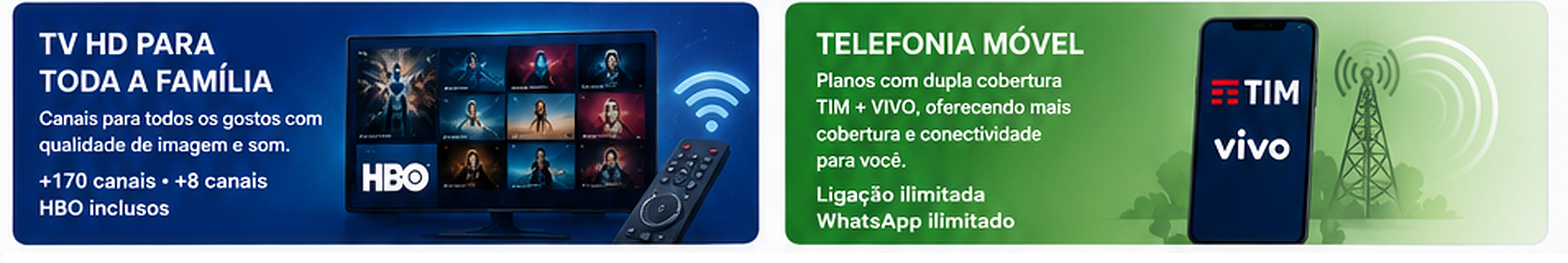 TV HD e Telefonia Móvel